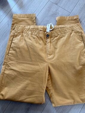 Bonobos Golden Mustard Patterned Drawstring Pants